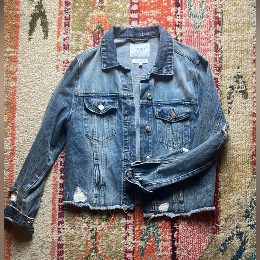 Distressed Denim Jacket